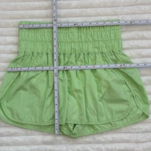 FREE PEOPLE FP MOVEMENT Way Home Lined Athletic Shorts High Rise Green Large - Picture 9 of 9